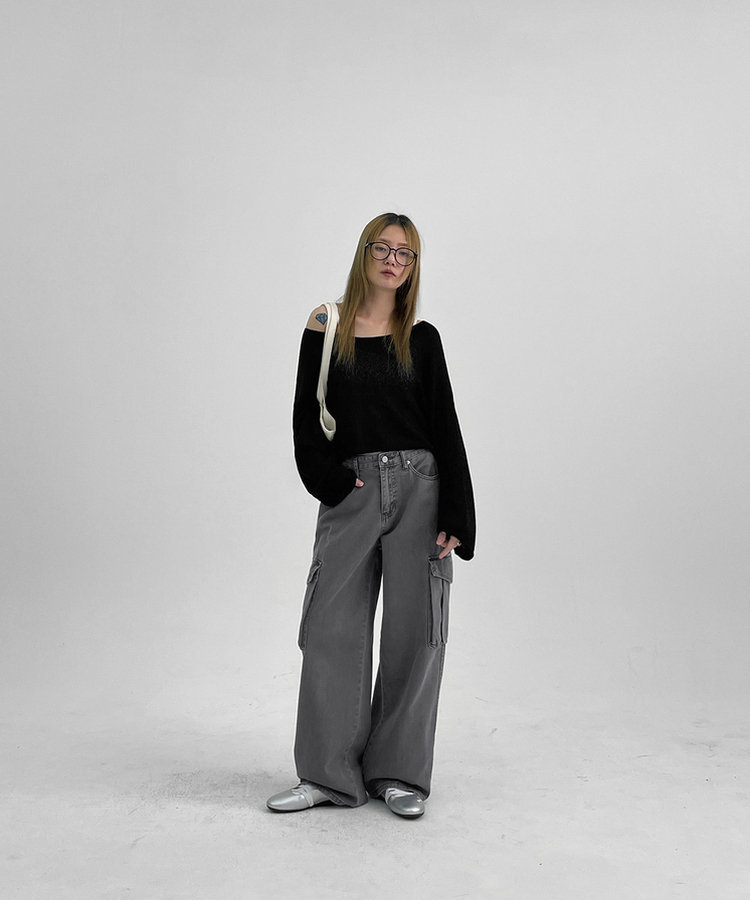 ダイイングカーゴコットンパンツ CHARCOAL