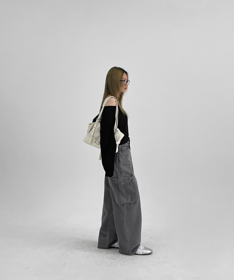 ダイイングカーゴコットンパンツ CHARCOAL