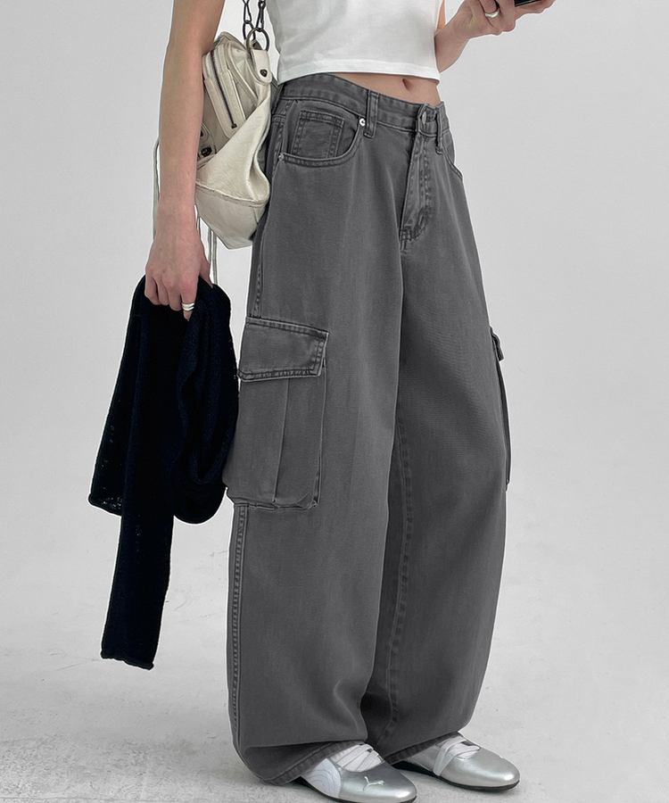 ダイイングカーゴコットンパンツ CHARCOAL