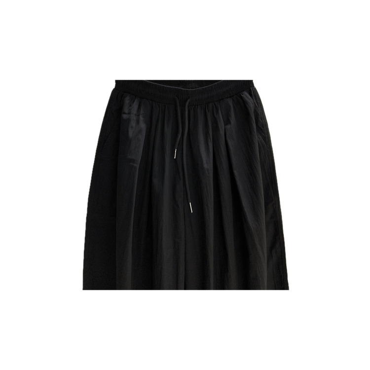 【丈別】ツーピンタックナイロンワイドパンツ