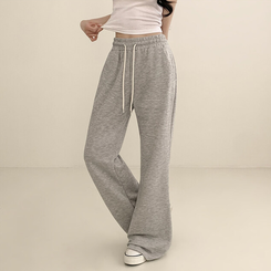 トレーニングパンツ 【丈別】ハイウエストブーツカットトレーニングパンツ(6color) GREY
