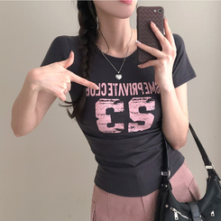 半袖Tシャツ 23シャーリング半袖Tシャツ CHARCOAL