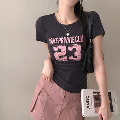 半袖Tシャツ 23シャーリング半袖Tシャツ CHARCOAL