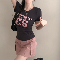 半袖Tシャツ 23シャーリング半袖Tシャツ CHARCOAL