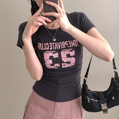 半袖Tシャツ 23シャーリング半袖Tシャツ CHARCOAL