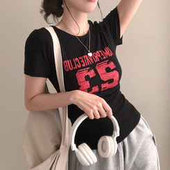 半袖Tシャツ 23シャーリング半袖Tシャツ BLACK