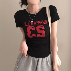 半袖Tシャツ 23シャーリング半袖Tシャツ BLACK