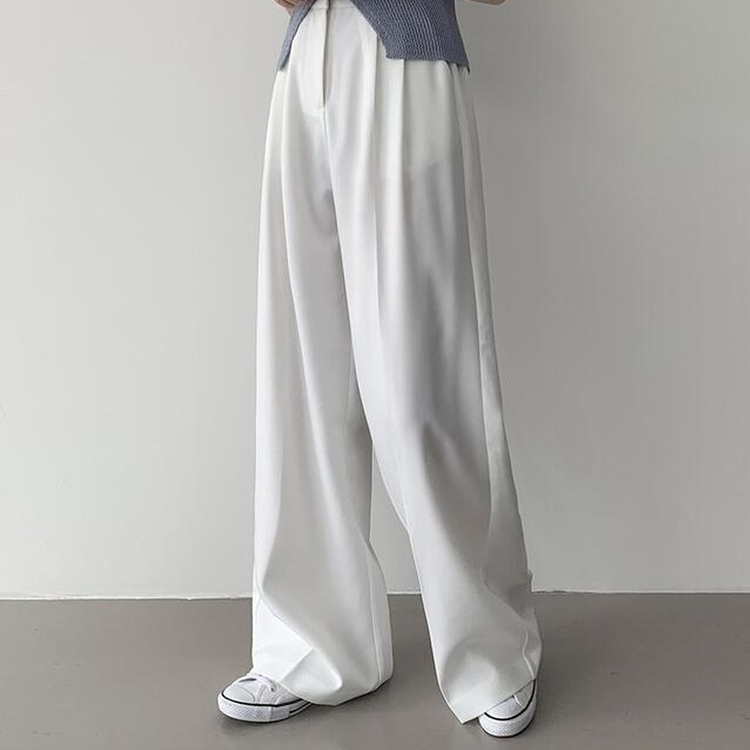 【丈別】ピンタックワイドスラックス(5color) IVORY