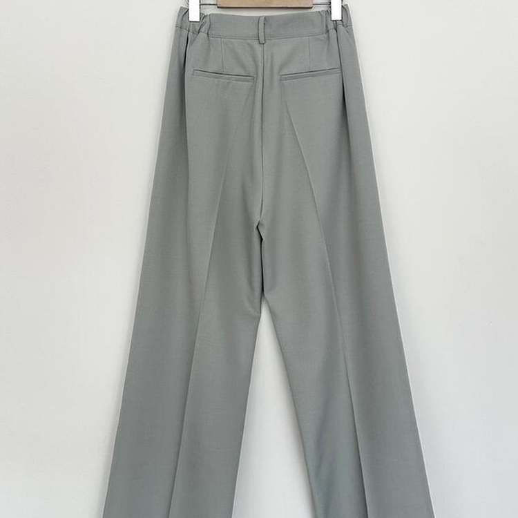 【丈別】ピンタックワイドスラックス(5color)
