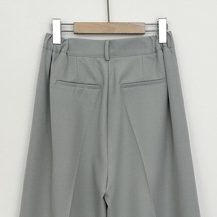 【丈別】ピンタックワイドスラックス(5color)