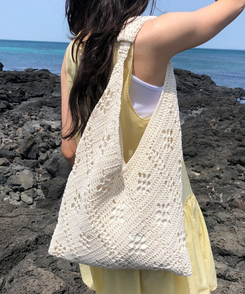 バッグ サマーネットショルダーバッグ IVORY