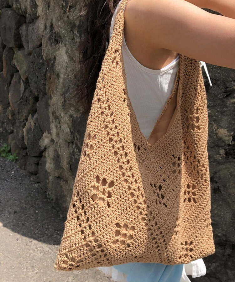 サマーネットショルダーバッグ BROWN