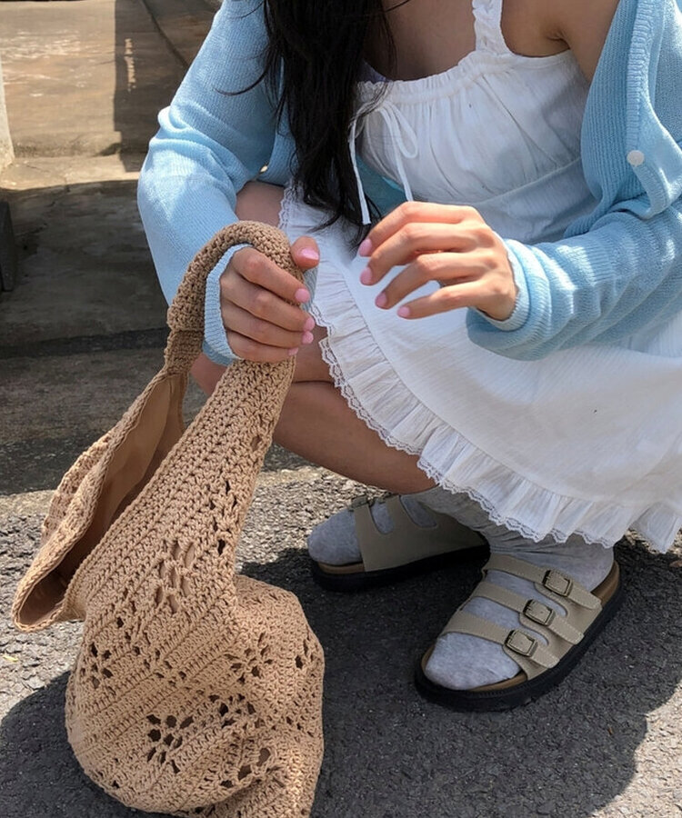 サマーネットショルダーバッグ BROWN