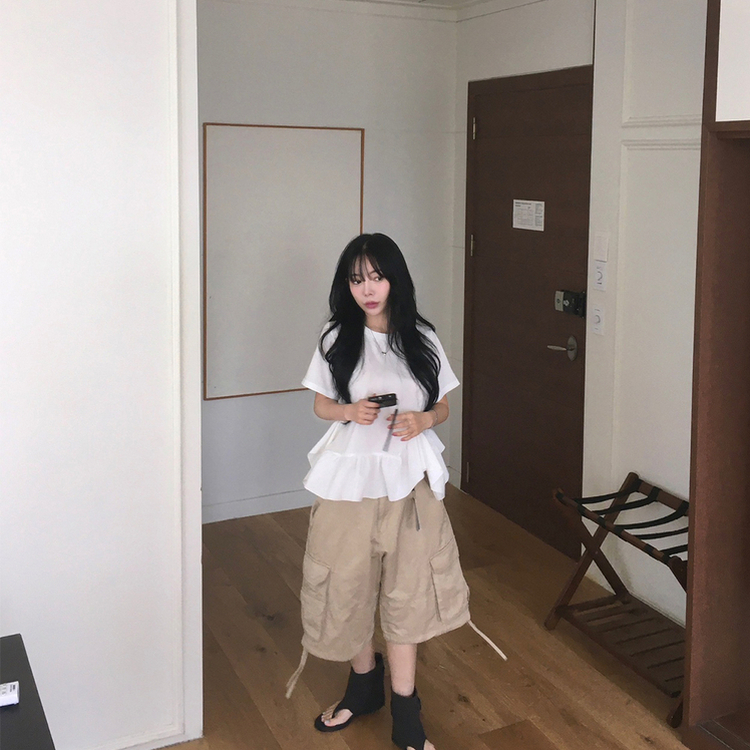 カーゴポケットバミューダパンツ BEIGE