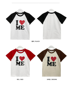 半袖Tシャツ アイラブバイカラー半袖Tシャツ