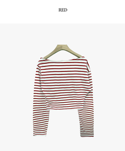 長袖Tシャツ ストライプ長袖Tシャツ