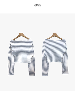 長袖Tシャツ ストライプ長袖Tシャツ