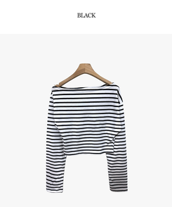 長袖Tシャツ ストライプ長袖Tシャツ