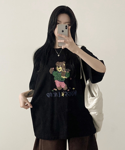 半袖Tシャツ ハグベア半袖Tシャツ BLACK