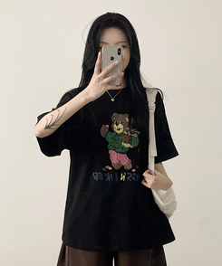半袖Tシャツ ハグベア半袖Tシャツ BLACK
