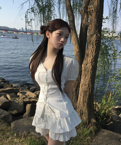ブラウス パンチングストラップブラウス IVORY