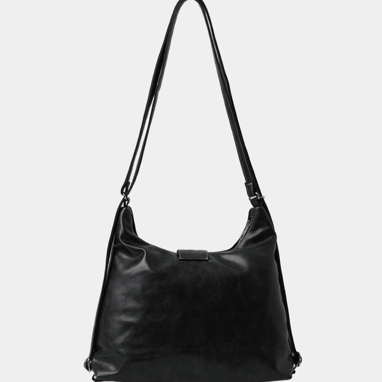 ツーポケットバックルショルダーバックパック BLACK