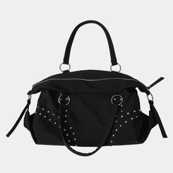 バッグ スタッドビッグショルダーバッグ BLACK