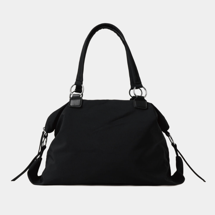 スタッドビッグショルダーバッグ BLACK