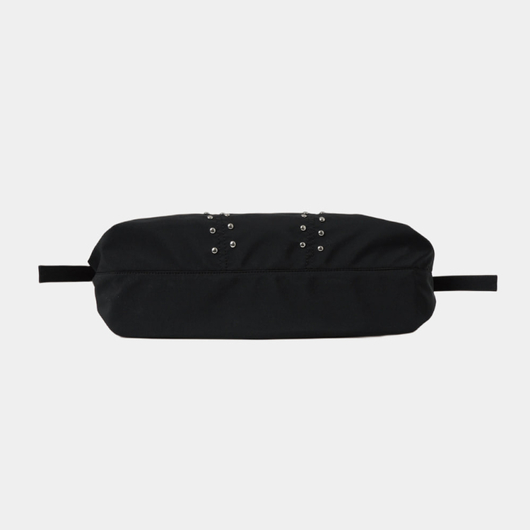 スタッドビッグショルダーバッグ BLACK