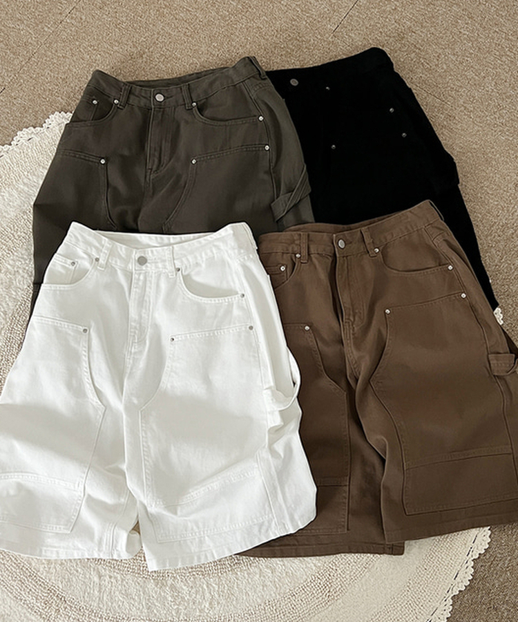 カーフェンダースリットバミューダパンツ