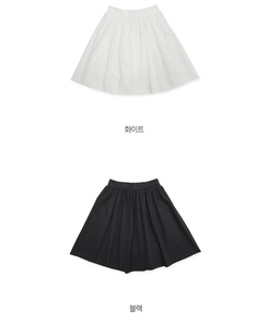 シャーリングコットンミディスカート