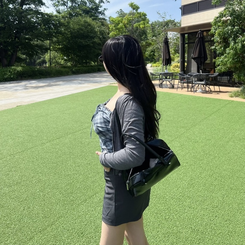 カーディガン フォレストチェックキャミセット GRAY