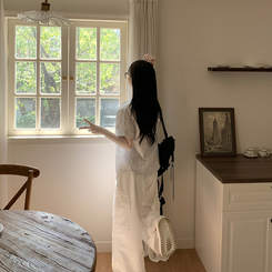 シャツ ロールアップチェックシャツ IVORY