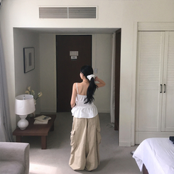 カーゴバルーンワイドパンツ BEIGE