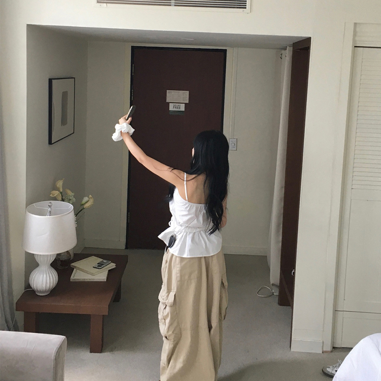 カーゴバルーンワイドパンツ BEIGE