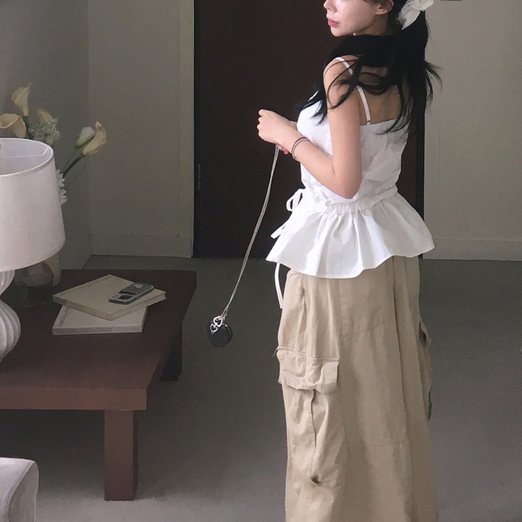 カーゴバルーンワイドパンツ BEIGE