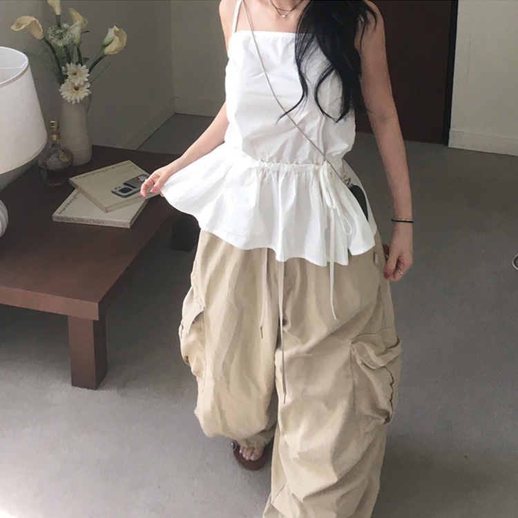 カーゴバルーンワイドパンツ BEIGE