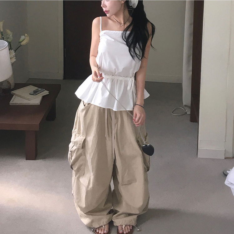 カーゴバルーンワイドパンツ BEIGE