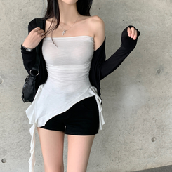 バッグ バックルレザーミニトートショルダーバッグ BLACK