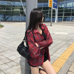 バッグ バックルレザーミニトートショルダーバッグ BLACK