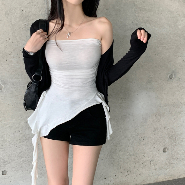 バックルレザーミニトートショルダーバッグ BLACK