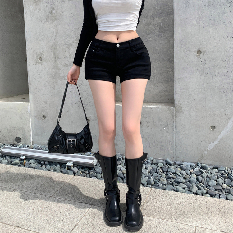 バックルレザーミニトートショルダーバッグ BLACK