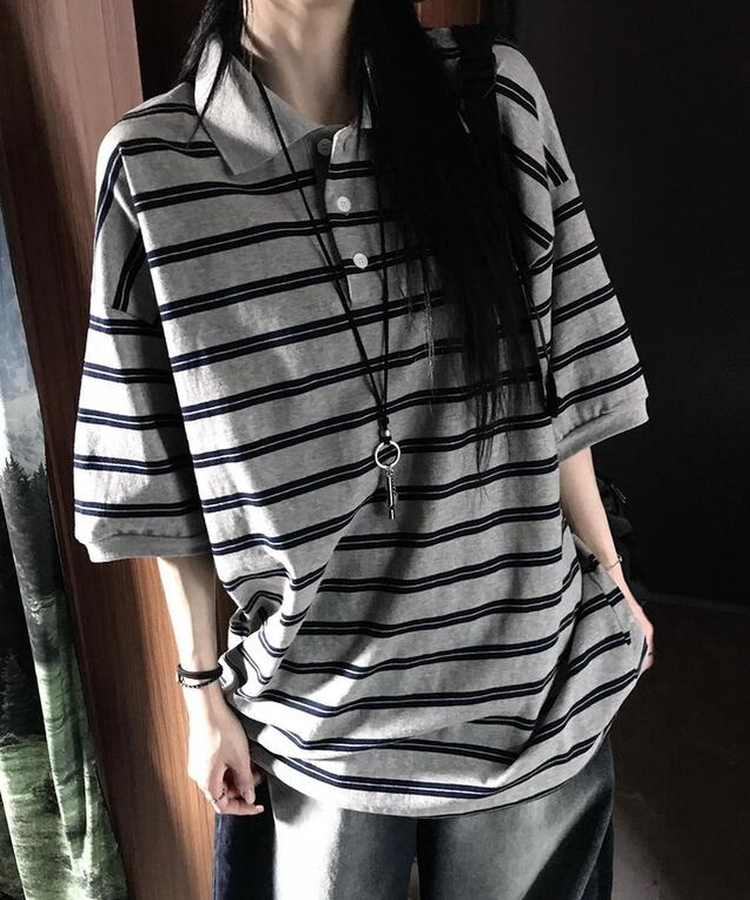 半袖Tシャツ ベースラグビー半袖Tシャツ(5color) GREY