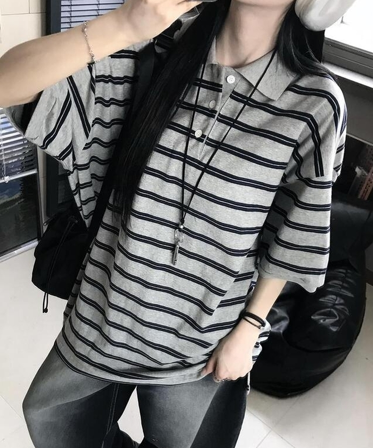 半袖Tシャツ ベースラグビー半袖Tシャツ(5color) GREY
