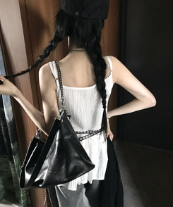 ファッション雑貨 レイヤードダブルベルト BLACK