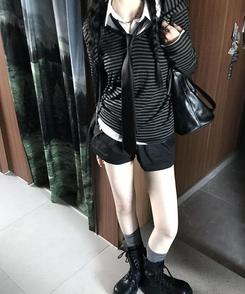 ショートパンツ ポケットショートパンツ BLACK