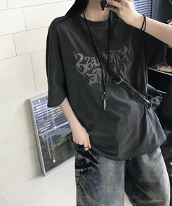 ショートパンツ ワイドウォッシングバミューダパンツ BLUE
