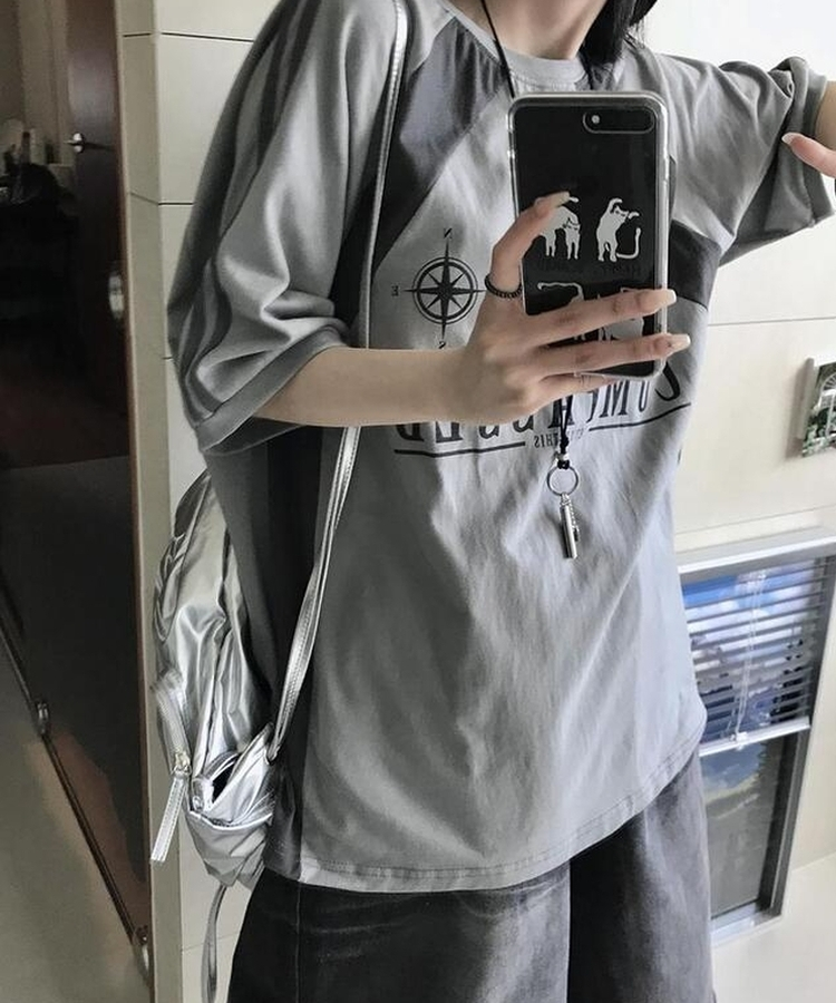 半袖Tシャツ ラグラン半袖Tシャツ GREY