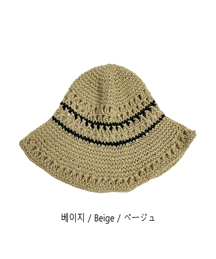 ビーチラタン麦わら帽子