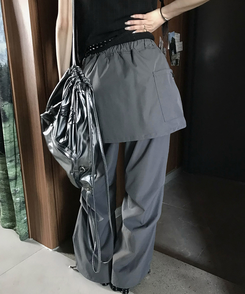ファッション雑貨 ゲートポイントダブルベルト BLACK
